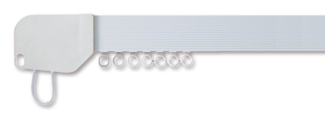 Hallis Superglide Corded Metal Curtain Track 350cm White