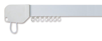 Hallis Superglide Corded Metal Curtain Track 350cm White