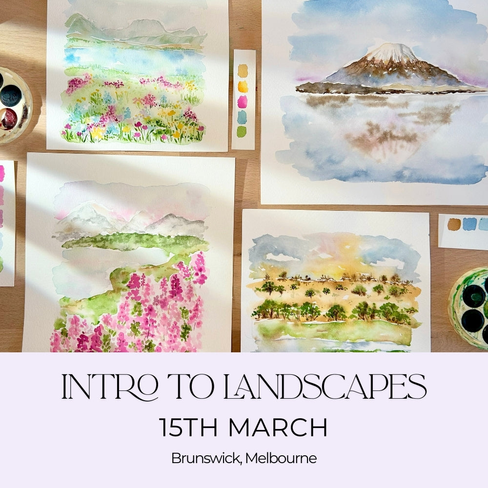 Intro to Landscapes Watercolour Workshop - 15th March, Brunswick