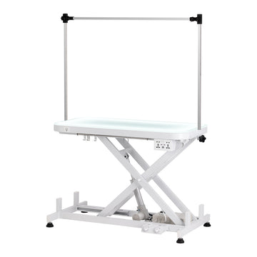 Electric grooming table PAW 3 with lighting, white