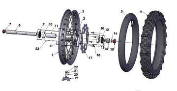 CAP - HOLLOW AXLE BRAKE SIDE