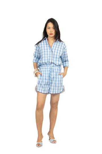 Tensione In - Shorts quadretti profilo contrasto Art. 39593