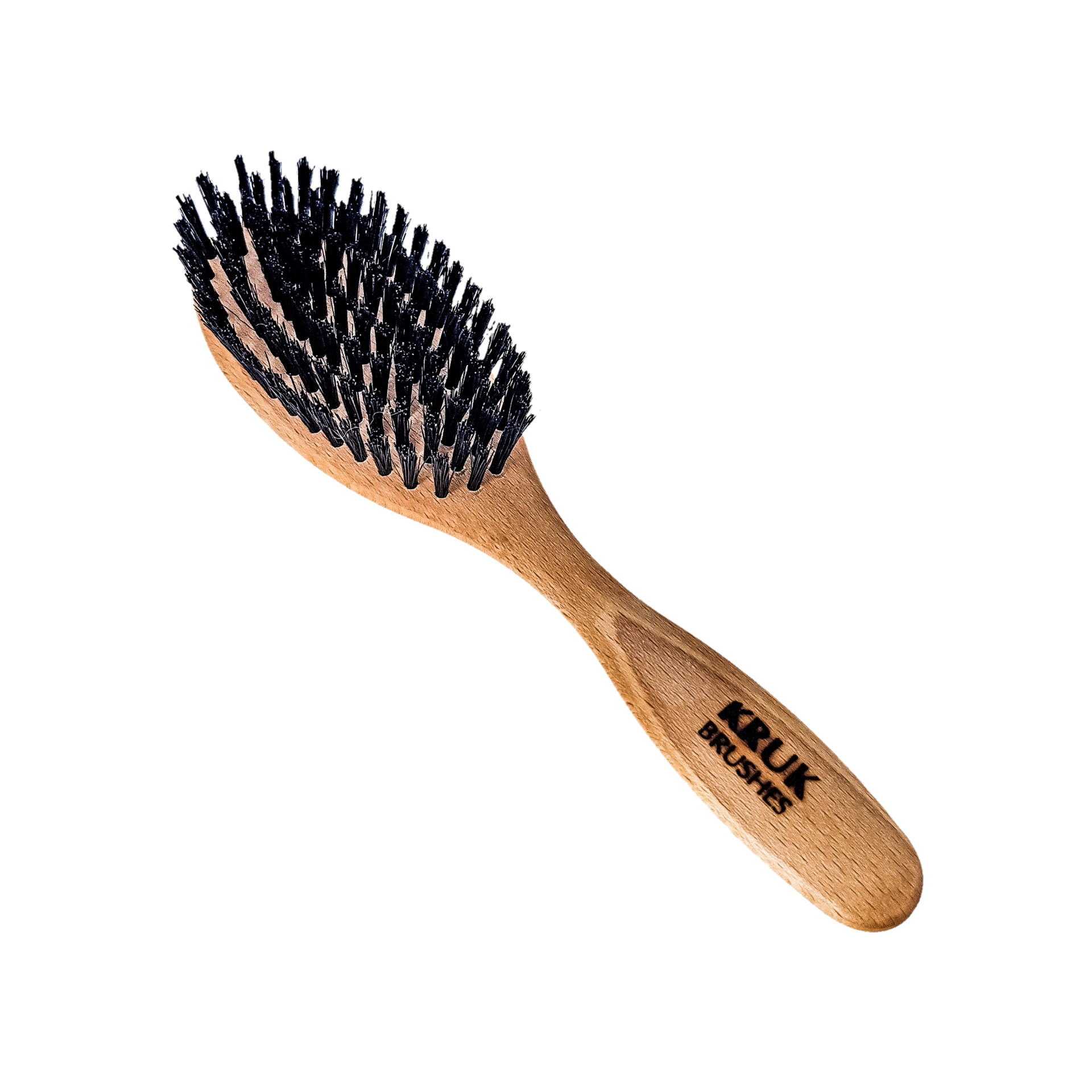 Stevige Natuurhaarborstel van Wildzwijnhaar - KLEIN