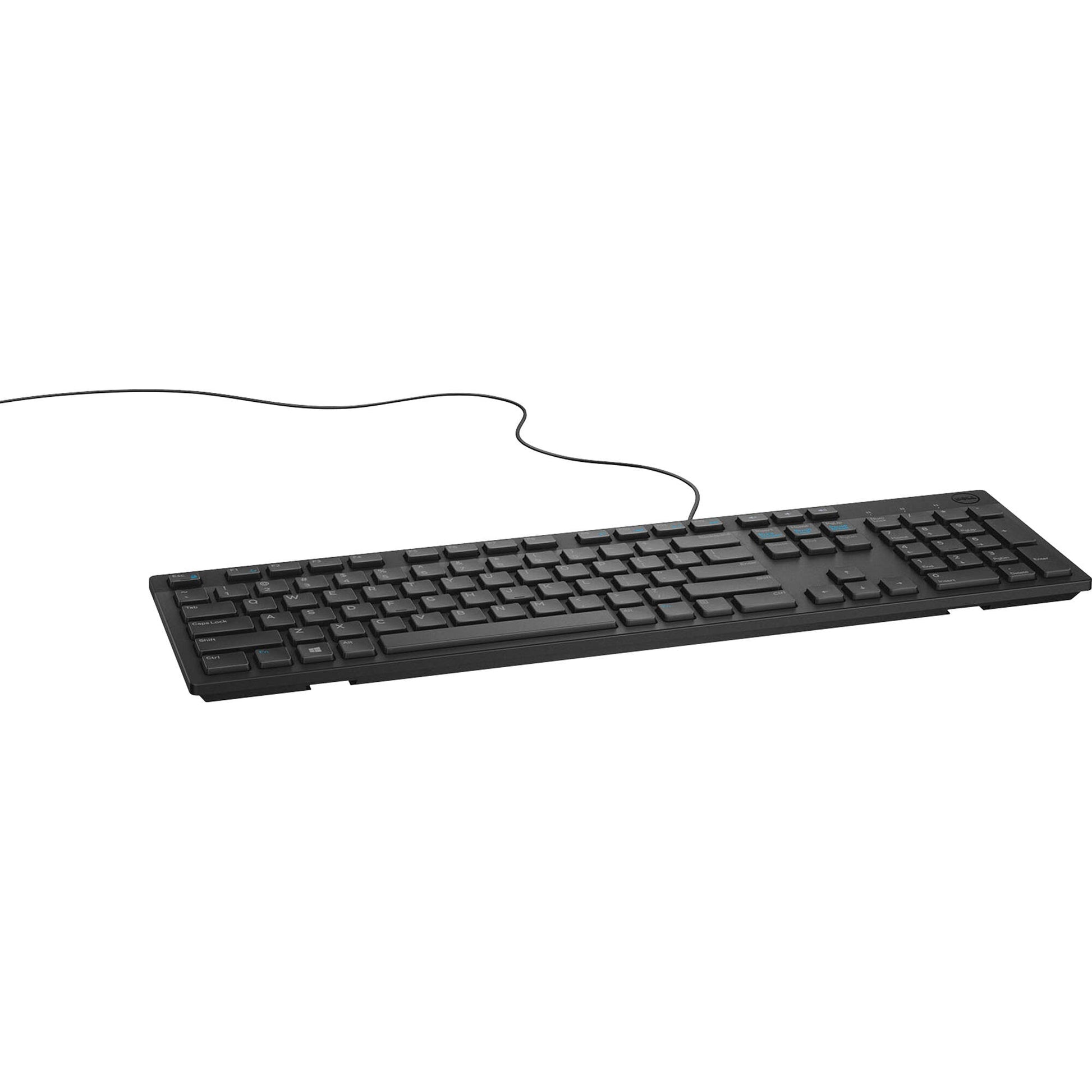 Dell KB216 Teclado Multimedia con Conexión USB y Teclas Chiclet Resistente a Derrames