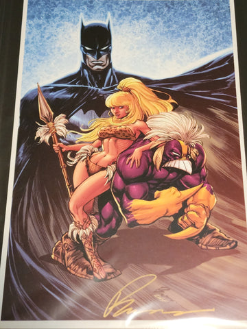 11x17 SIGNED MAXX & BATMAN PRINT