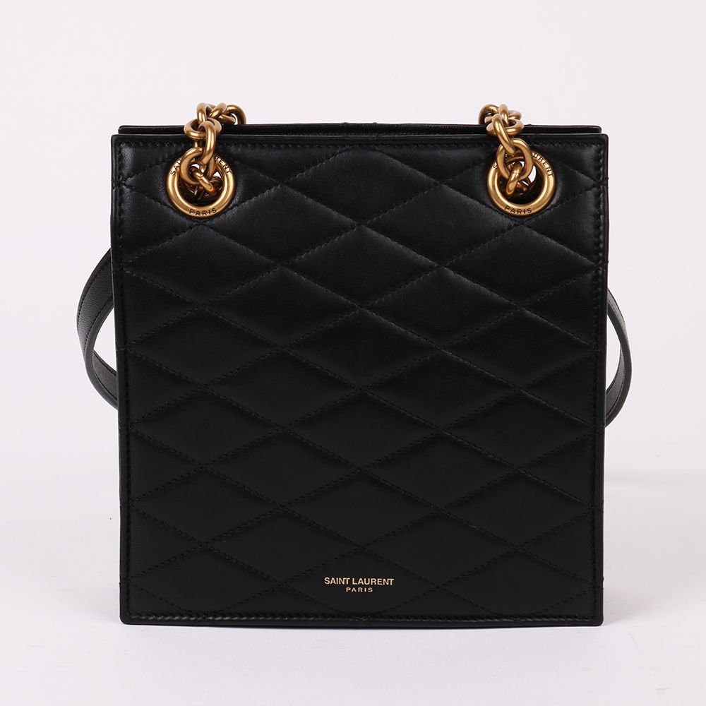 Saint Laurent LE MAILL Black Quilted Chain Shoulder Bag 672671 135631259