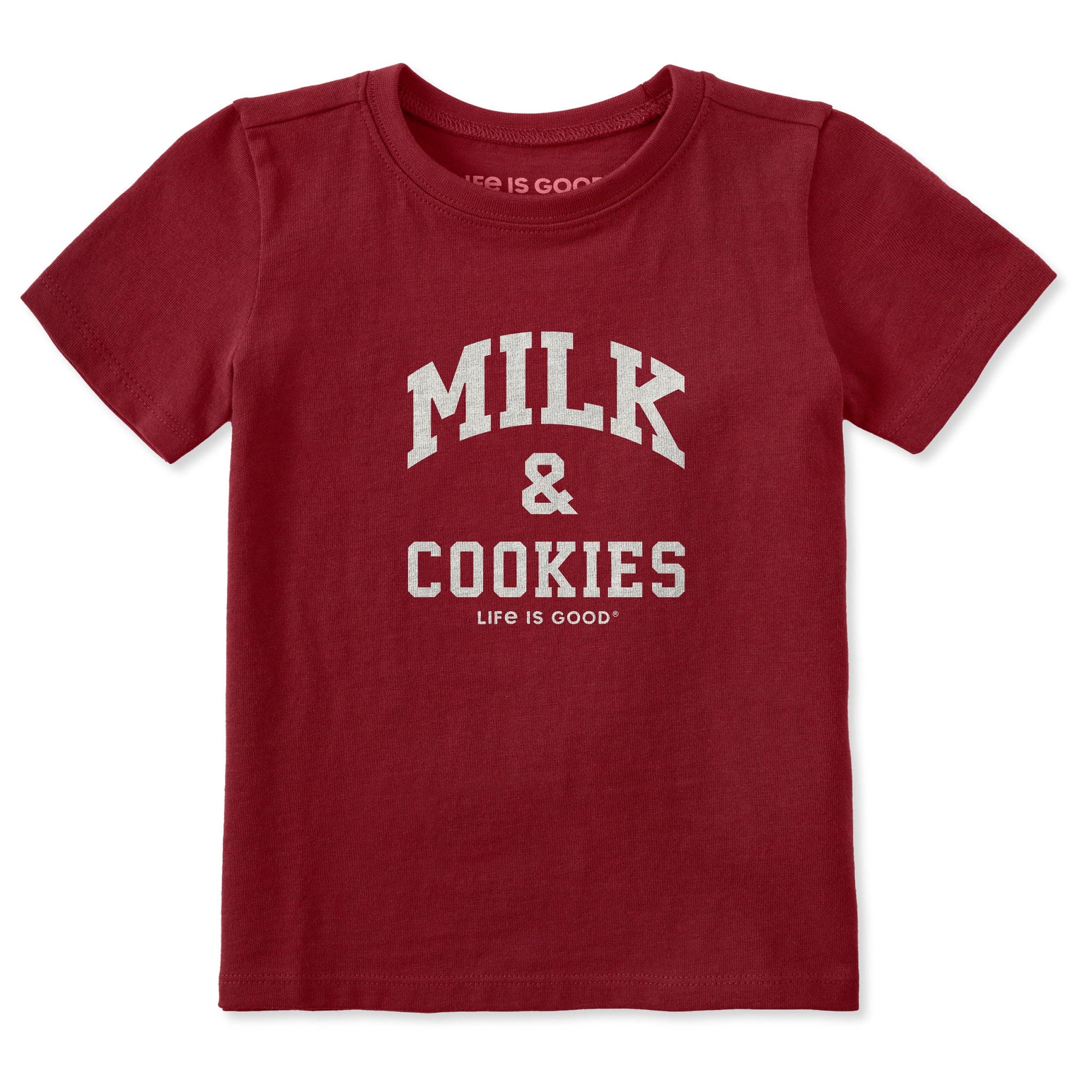 Product image for "Milk & Cookies Arch Short Sleeve Toddler Crusher Tee" ||176980_1