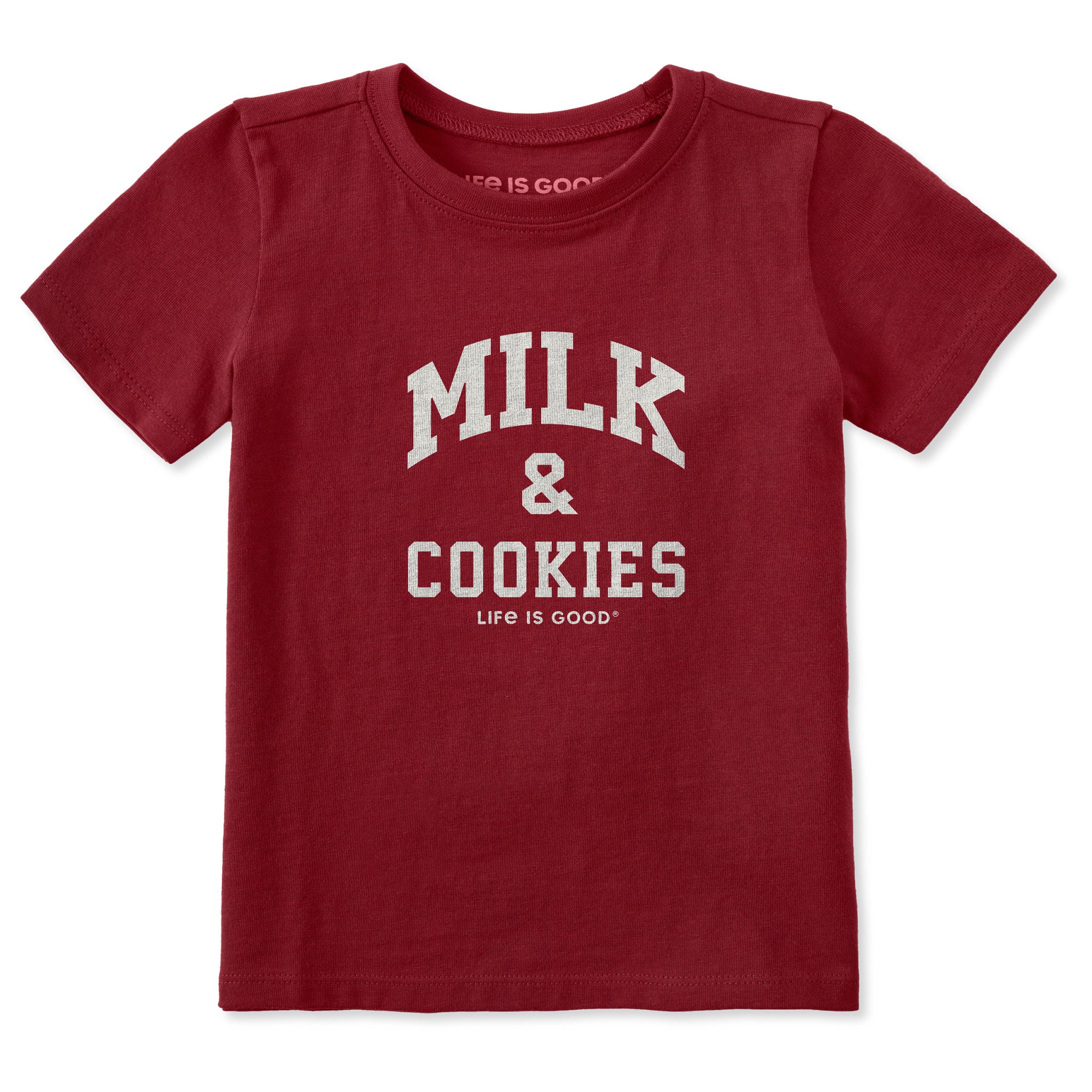 Product image for "Milk & Cookies Arch Short Sleeve Toddler Crusher Tee" ||176980_1