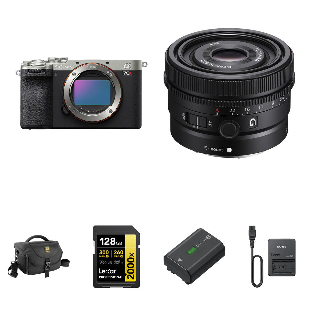 Sony a7CR Cámara sin Espejo 61MP con Lente 40mm f/2.5 Kit Completo