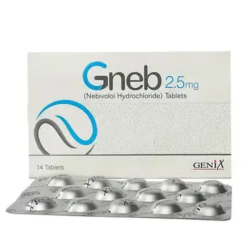 Gneb Tablets 2.5mg – Nebivolol for Hypertension and Heart Failure
