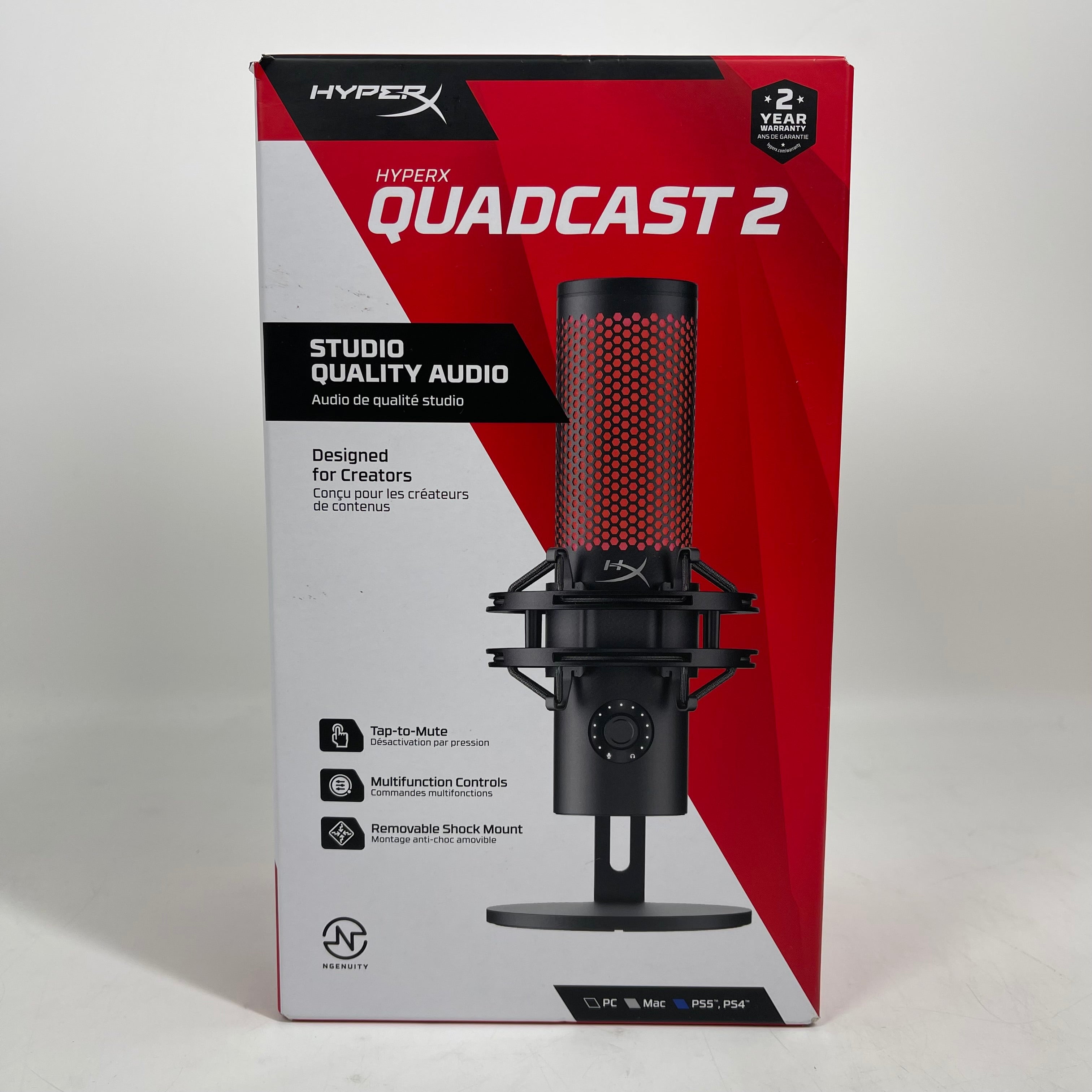 New HyperX QuadCast 2 USB Condenser Microphone 872V1A6