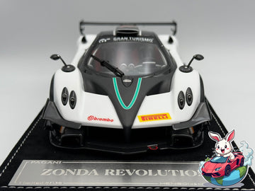 Henson & Heaven 1:18 Pagani Zonda R (White w/ Black Carbon)
