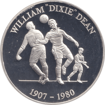 1996 SILVER PROOF WILLIAM DIXIE DEAN ROYAL MINT EUROPEAN FOOTBALL CHAMPIONS - SILVER WORLD COINS - Cambridgeshire Coins