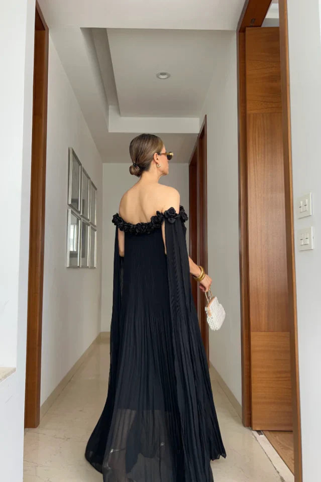 Regina Rosette Detail Maxi Dress