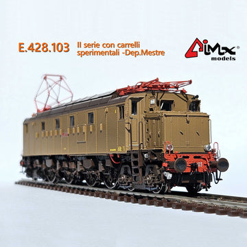 Partial Payment AimX Models Locomotiva Elettrica FS E 428 103 di seconda serie  Ansaldo – H0 1/87 AX2021 Castano Isabella Era IV