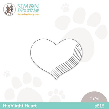 Simon Says Stamp! Simon Says Stamp HIGHLIGHT HEART Wafer Die s816 Diecember
