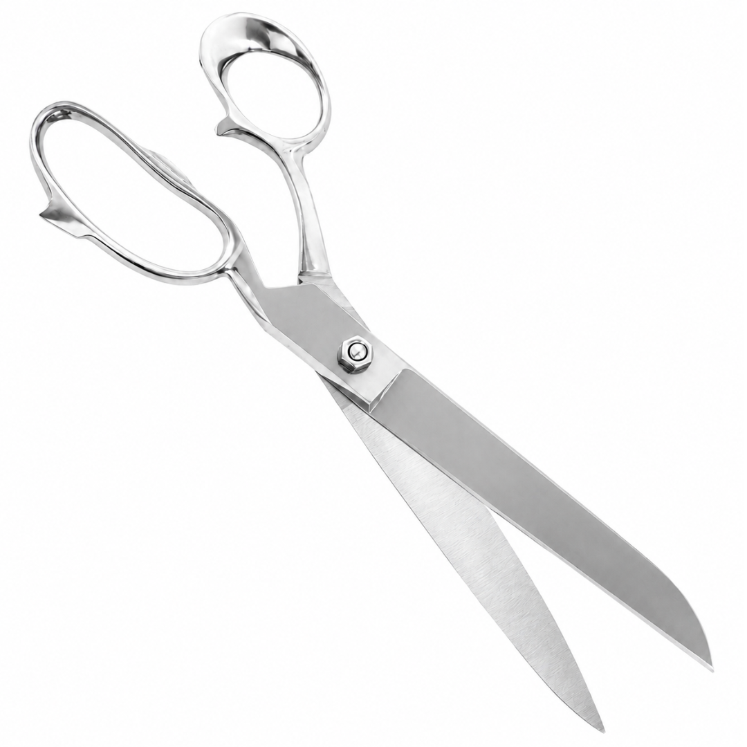 12-Inch Heavy Duty Stainless Steel Tailor Scissors, Professional Sewing Shears with Extra Large Finger Holes, Long Sharp Blades for Fabric Cutting, Sewing, Tailoring, Crafts – SC-77120
