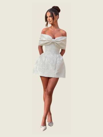 BABYBOO Ivory Raquel Mini Dress