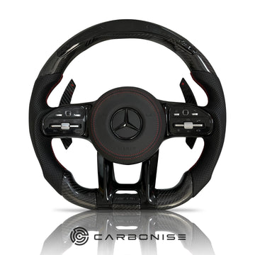 Mercedes-Benz Steering Wheel (Carbon Fiber+Perforated Leather) #06