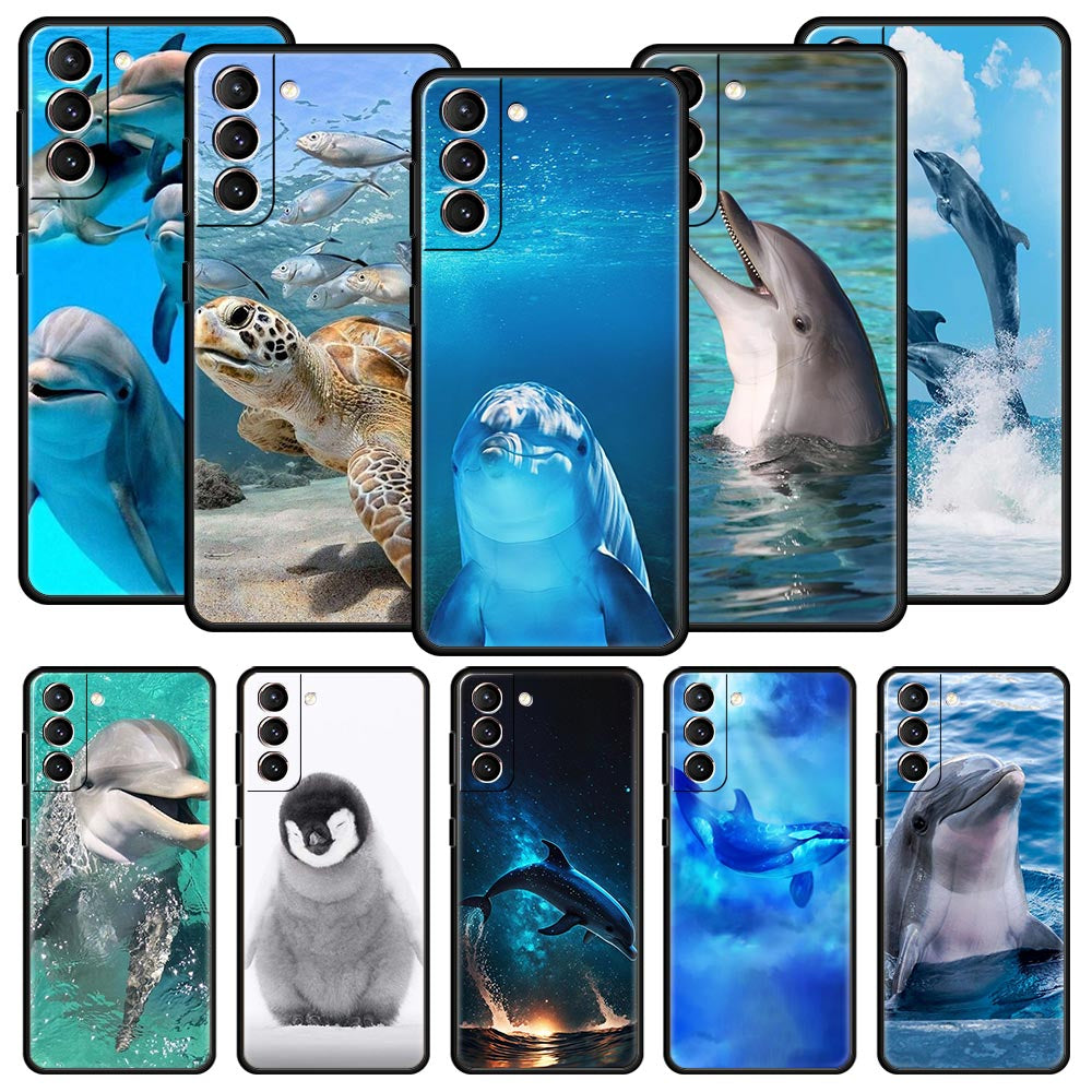 Delfin Motive Soft Hülle/Case für Samsung Galaxy S25, S25 Plus, S25 Ultra, S25 Edge, S25 FE, S24, S24 Plus, S24 Ultra, S24 FE, S23 FE, S23, S23 Plus, S23 Ultra, S22, S22 Plus, S22 Ultra, S21 FE, S21, S21 Plus, S21 Ultra, S20, S20 Plus, S20 Ultra | ZITOCASES®