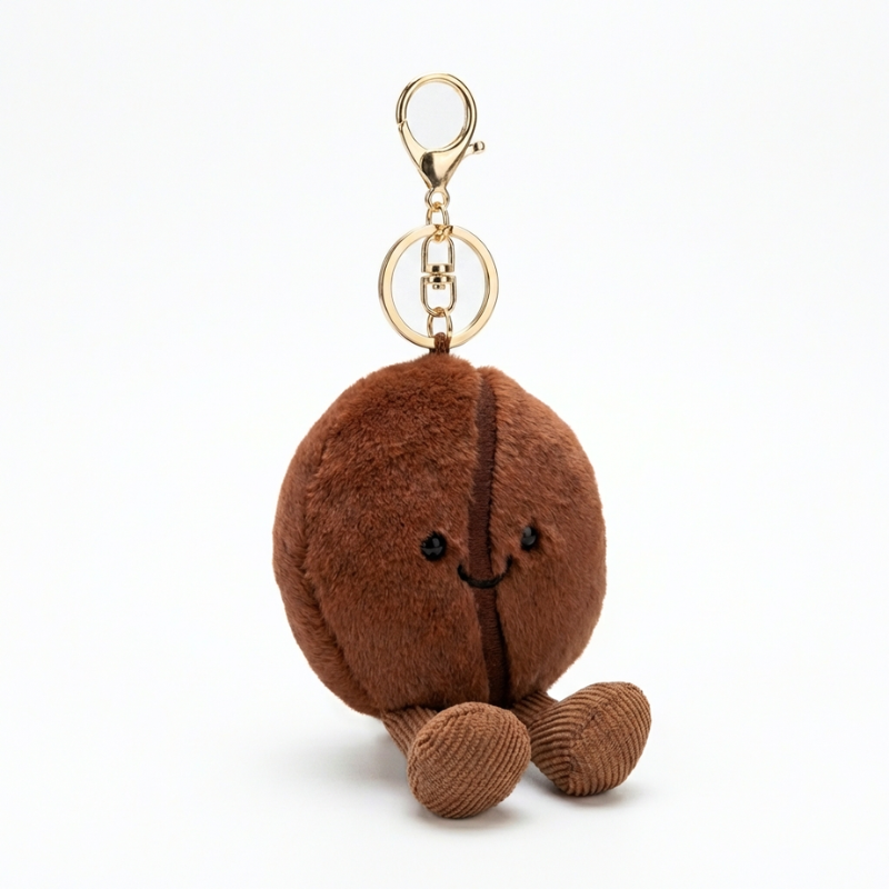 BeanBuddy – Coffee Bean Plush Keyring
