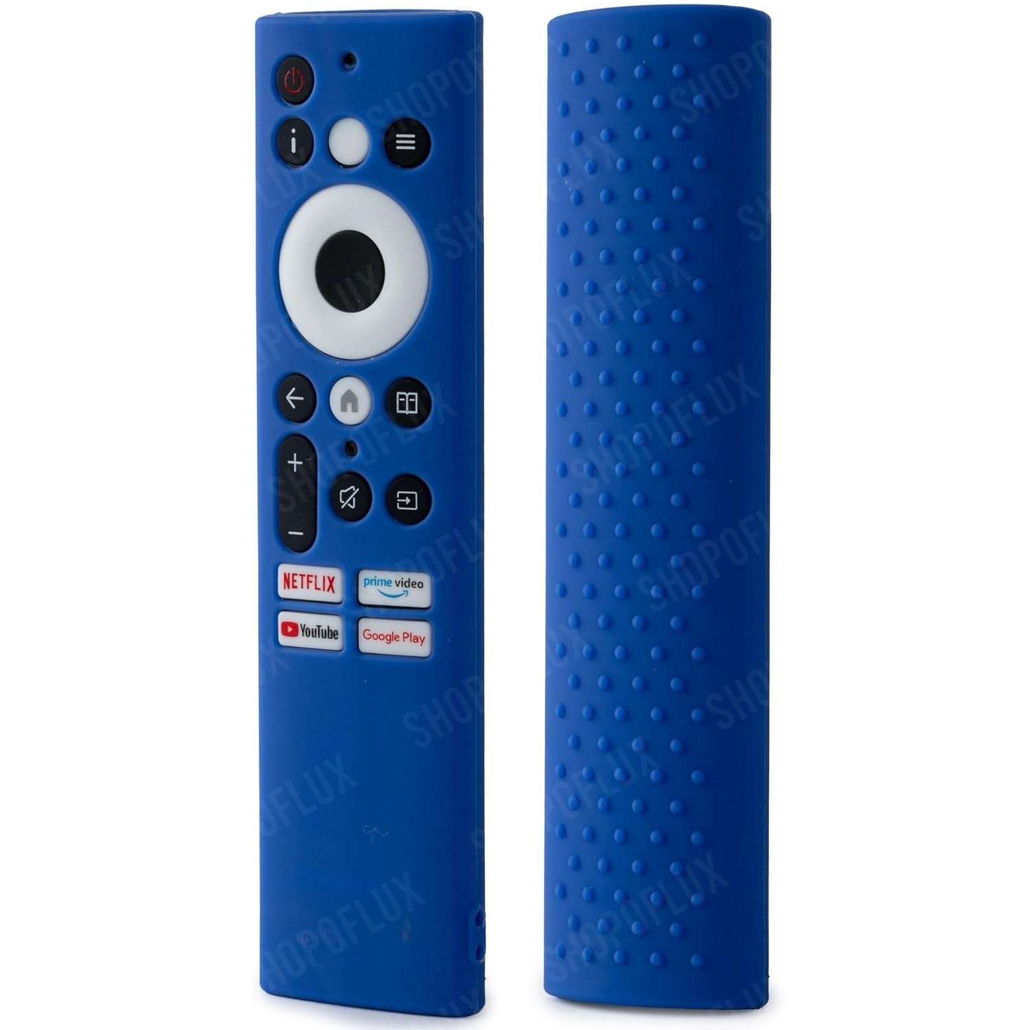 Shopoflux Silicone Cover case Compatible with Sansui Croma Haier Blaupunkt Motorola Smart Tv Remote Protective Case [Remote NOT Included] (Blue) Shopoflux