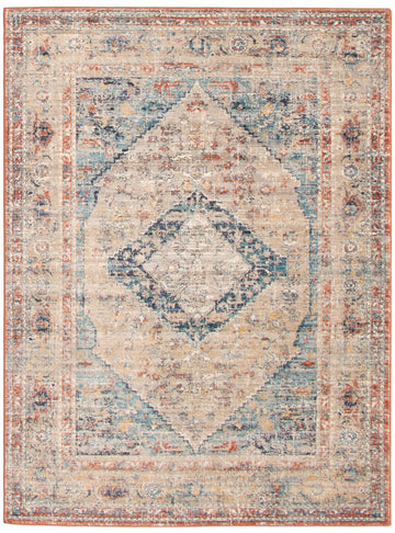 Bolivar Bijar Multi Colour Area Rug - 5'0" x 8'0"