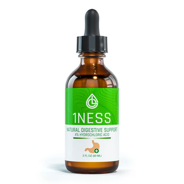 4% Hydrochloric Acid Natural Digestive Support Drops (2oz Glass)