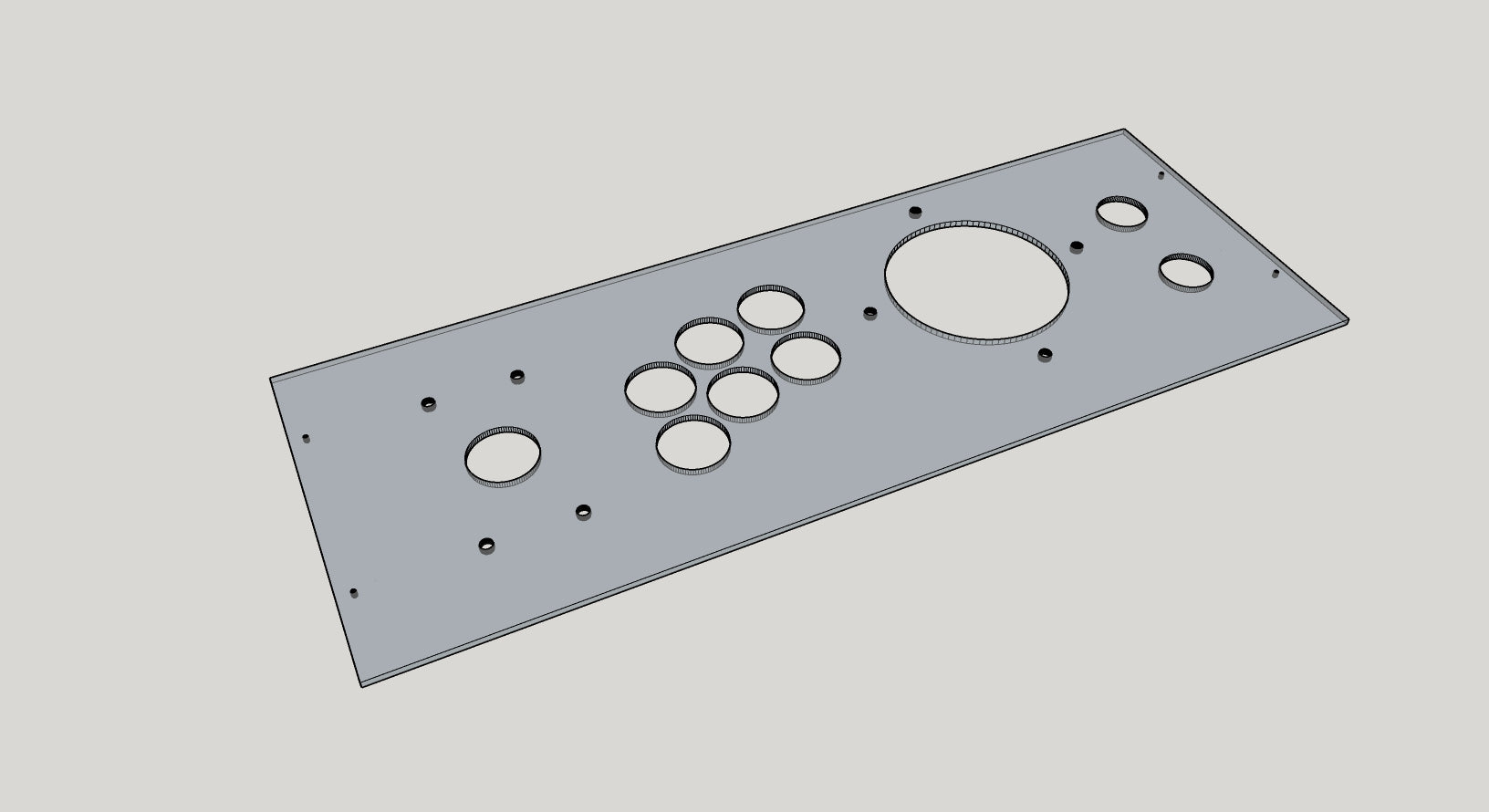 Acrylic Control Panel Cover for LVL23V Bartop and LVL23JV Upright