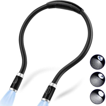 Round Neck Reading Light For Knitting Crafting Led Book Light