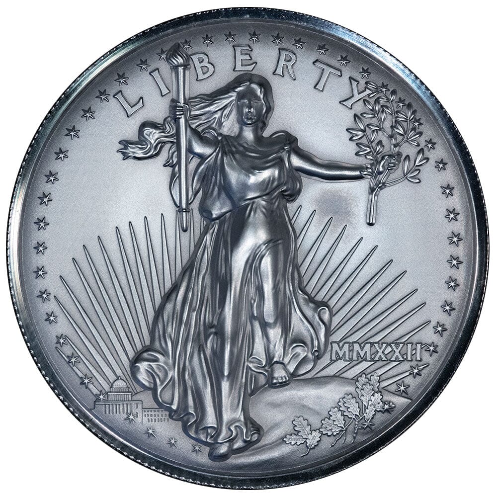 2022 Saint Gaudens Super Incuse 2 oz Silver Half Eagle - NGC SP 70