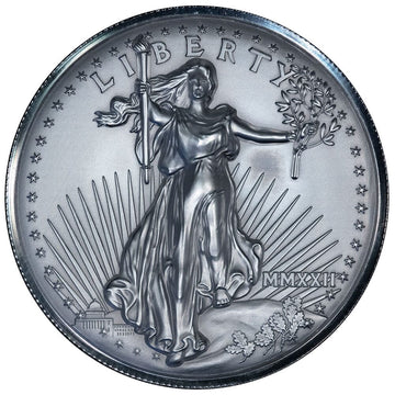 2022 Saint Gaudens Super Incuse 2 oz Silver Half Eagle - NGC SP 70