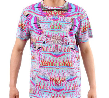 Marcelo Burlon ALL OVER FISH T-SHIRT BM1012 01 MULTI 32701642 [P]