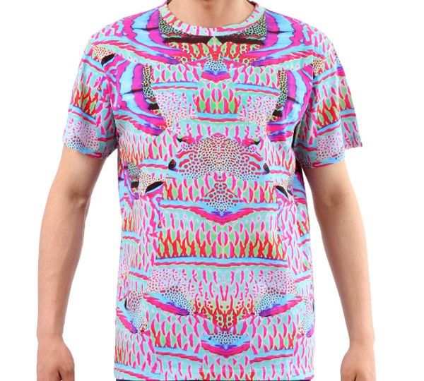 Marcelo Burlon ALL OVER FISH T-SHIRT BM1012 01 MULTI 32701642 [P]