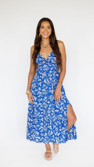 Lorena Dress / Hula Sapphire Khush Clothing