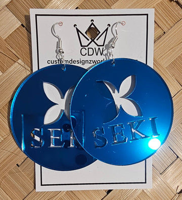 Samoan Seki Round Earrings