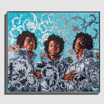 Kehinde Wiley - Triple Portrait of Charles II, Blue