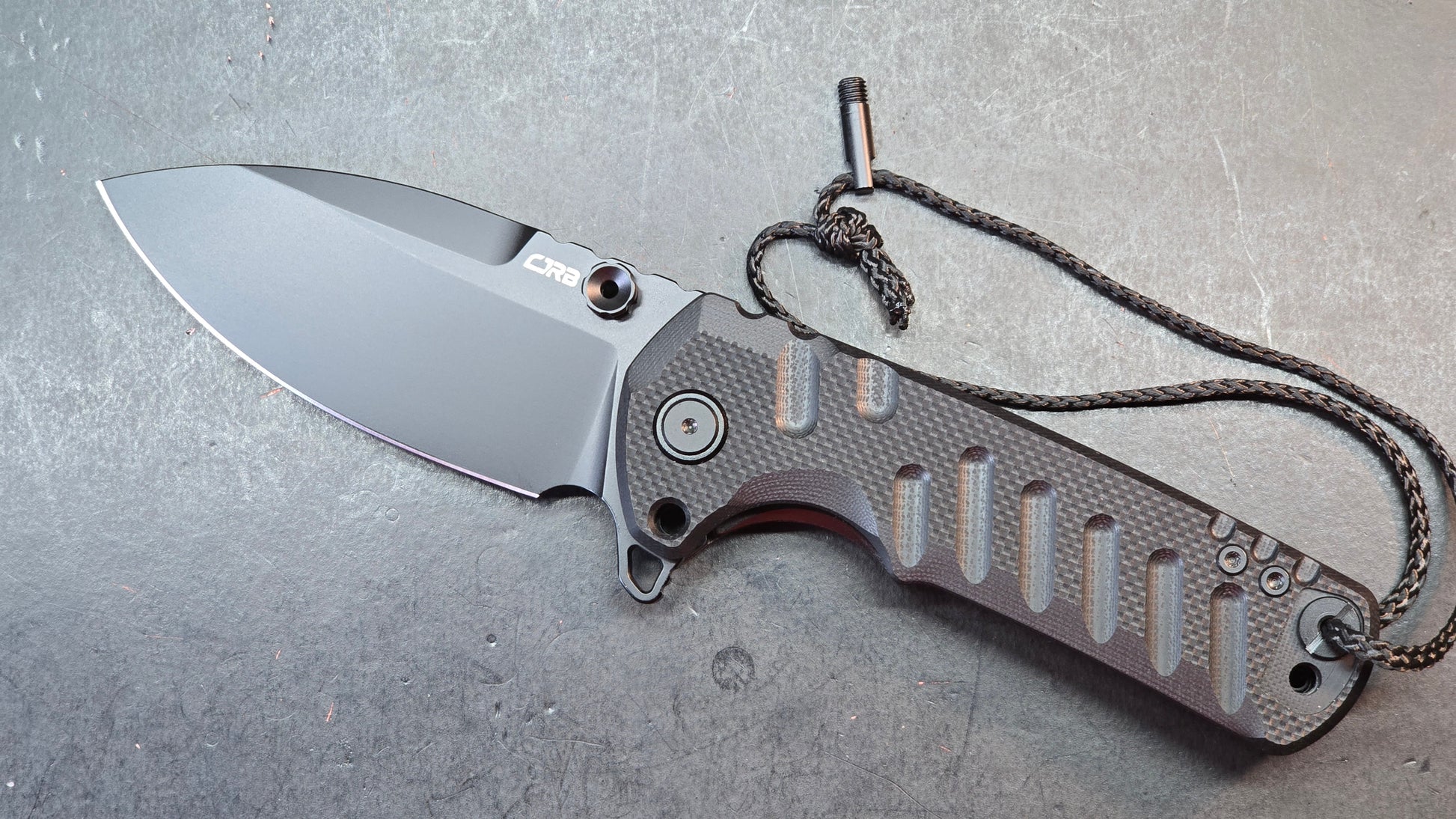 CJRB Tundra Folding Knife Black G10 Handle D2