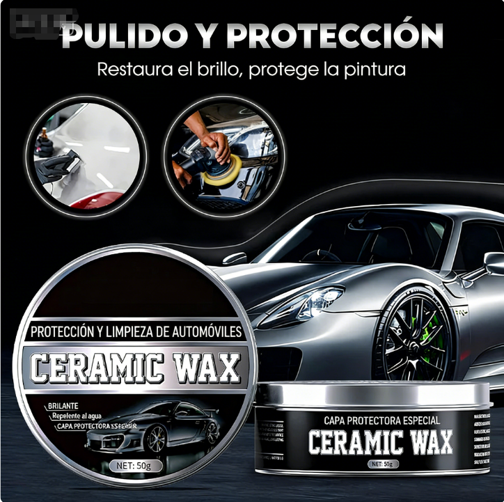🚗 Pasta de Cera de Titanio Cerámica 2 en 1 – Pulido y Protección Profesional para Autos con Brillo Duradero ✨🛡️