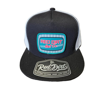 Red Dirt Hat Co. Peppermint Patty 5 Panel  Cap - Black/White