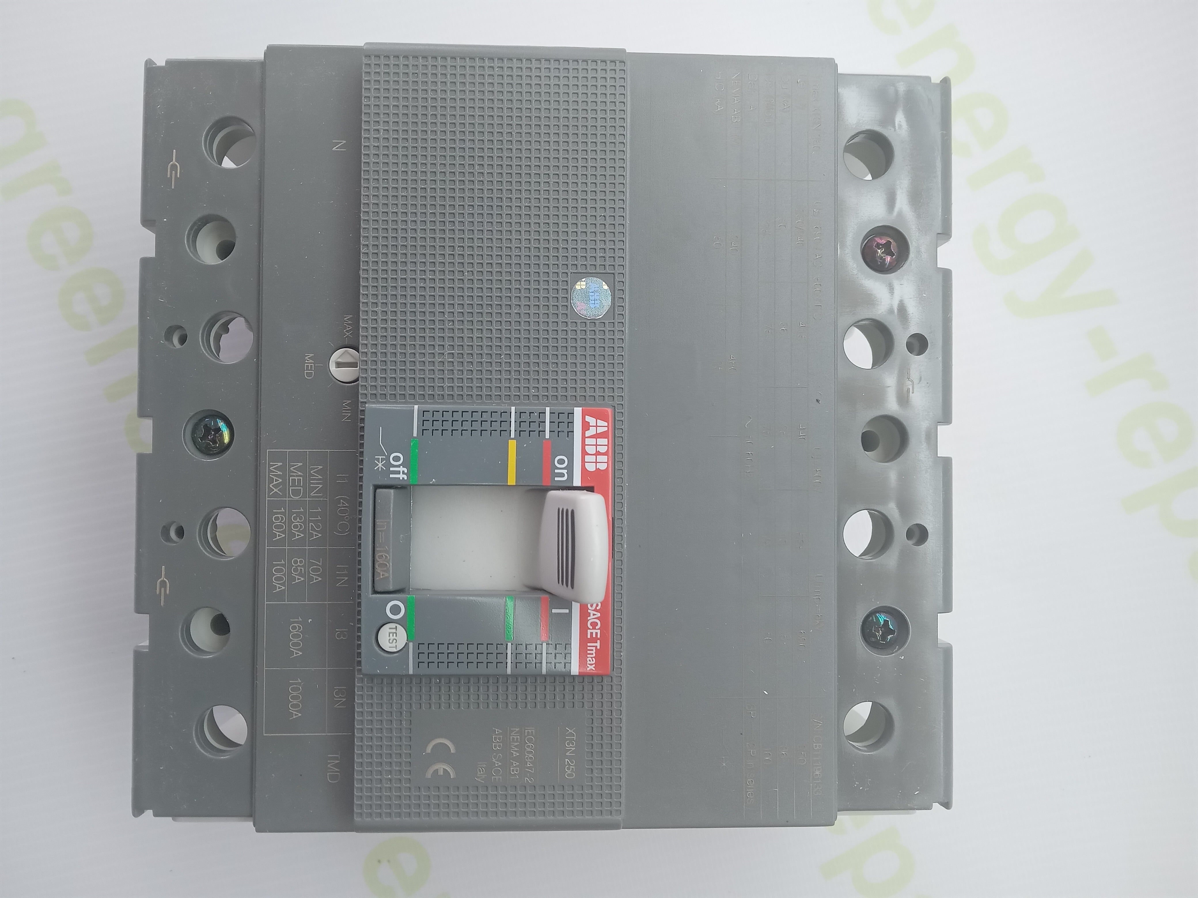 ABB SACE Tmax XT3N 250 4P 250A MCCB Circuit Breaker XT3N250 TMD