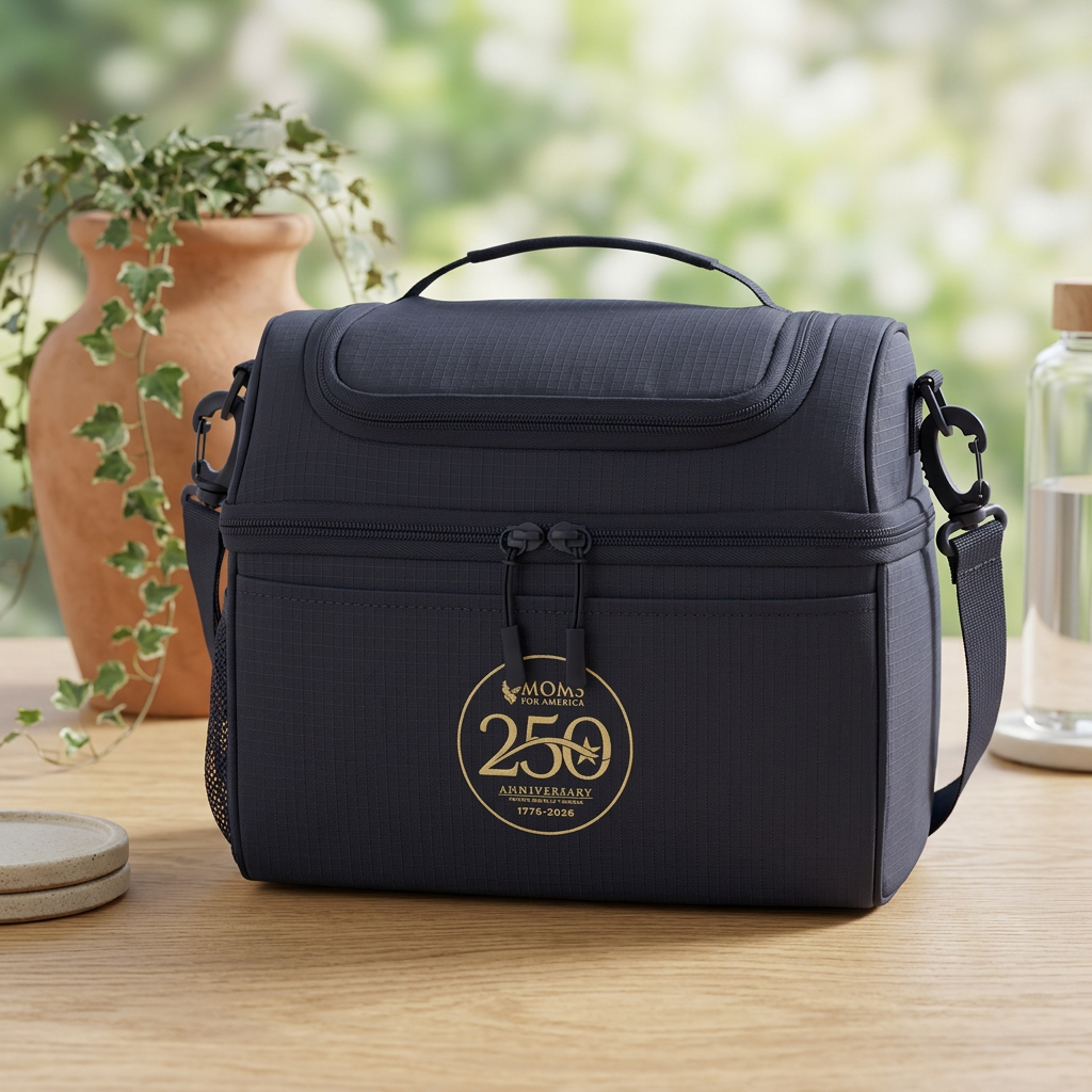 US 250th Anniversary Logo Insulated Navy Cooler Bag – US 250