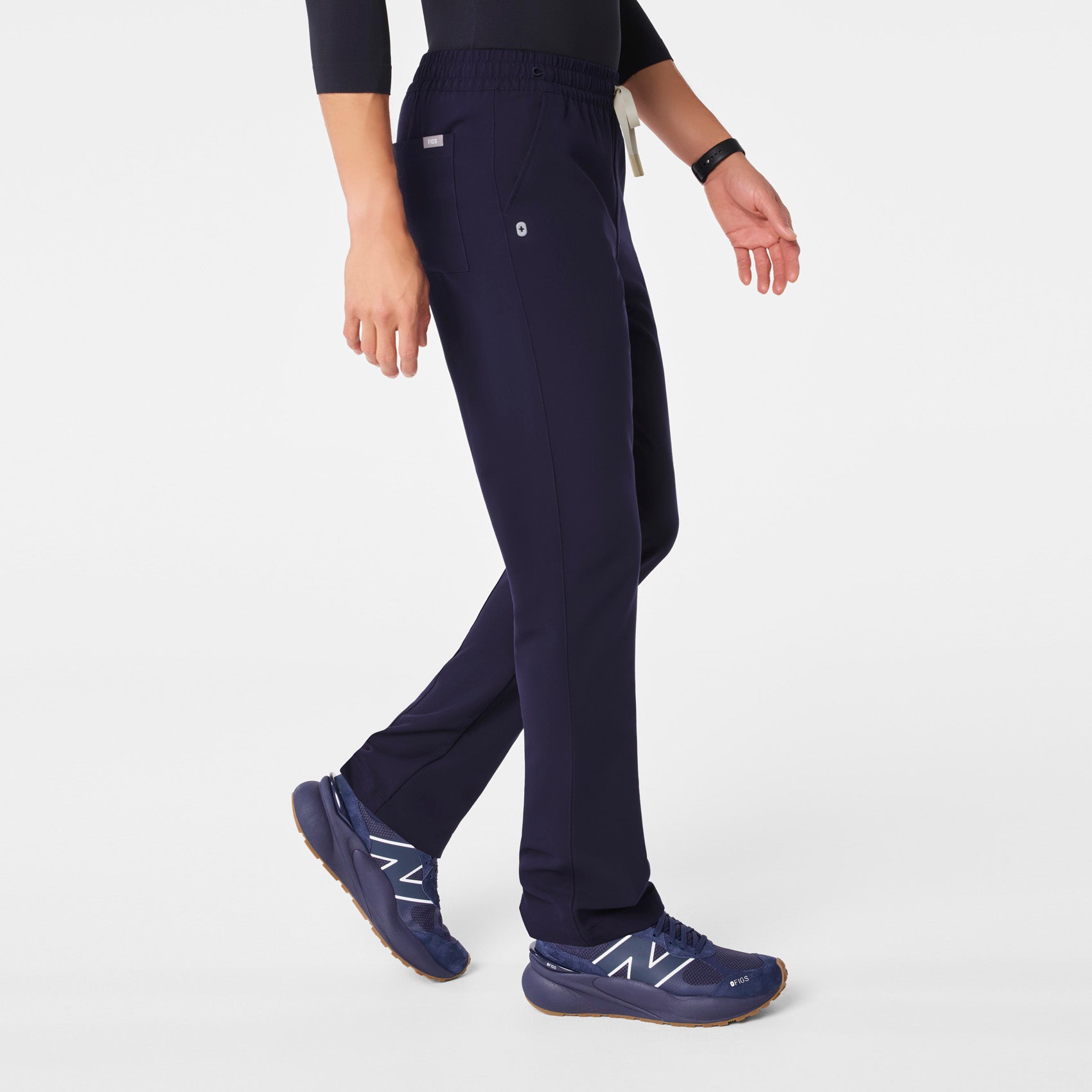men's Navy Owen - Short Slim Tapered Scrub Pant