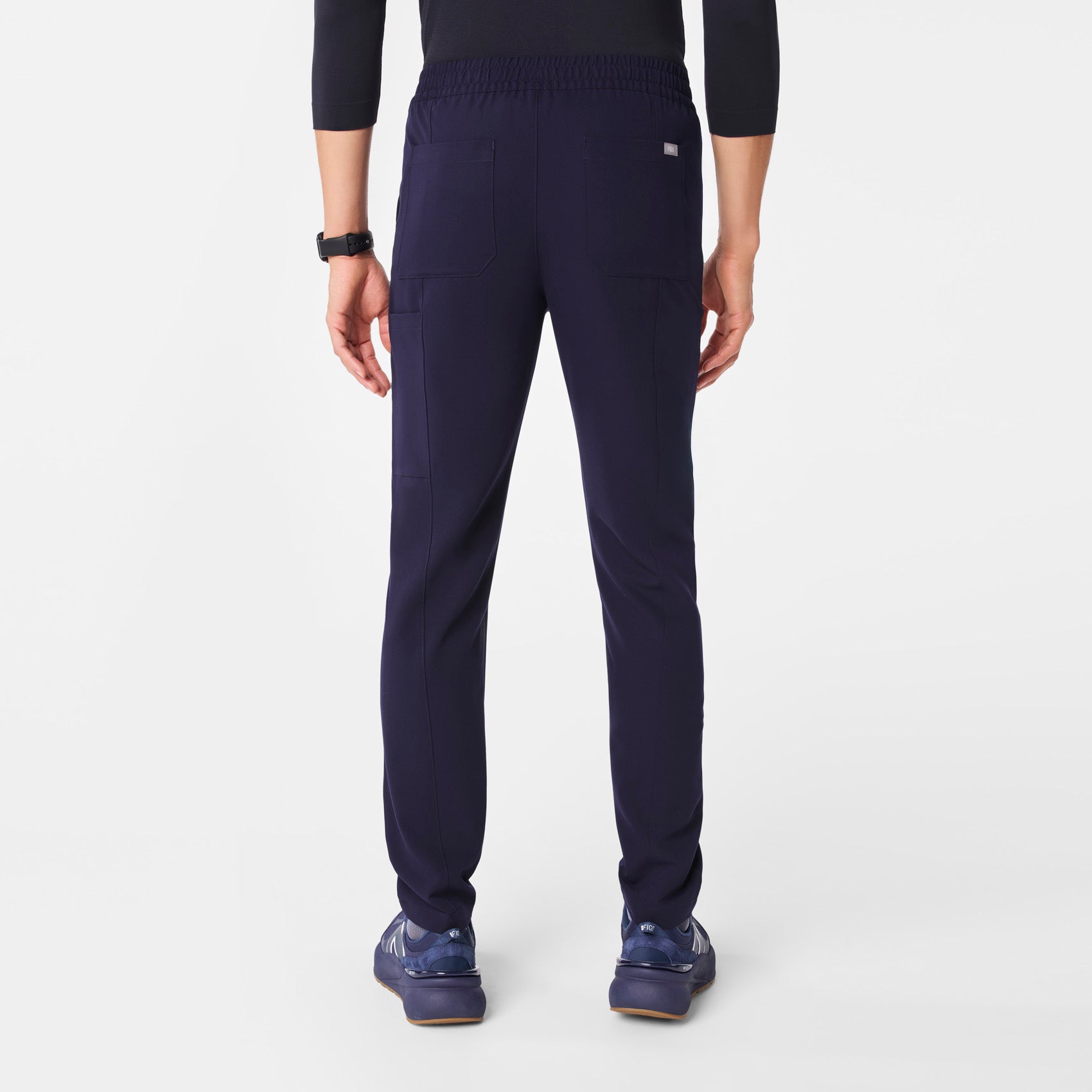 men's Navy Owen - Short Slim Tapered Scrub Pant