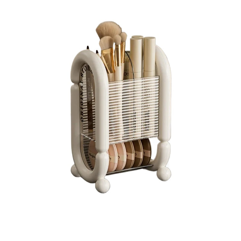 Light Luxury Minimalist Makeup Brush Storage Cylinder Dresser Desktop Eyebrow Pencil Brush Storage Rack