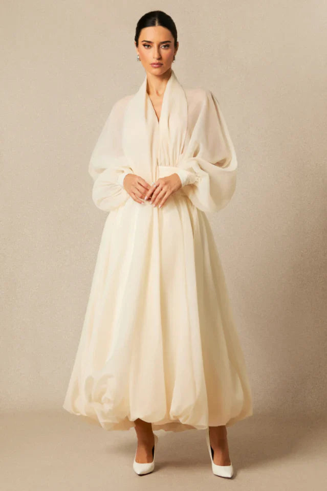Lilly Puff Sleeve Maxi Dress