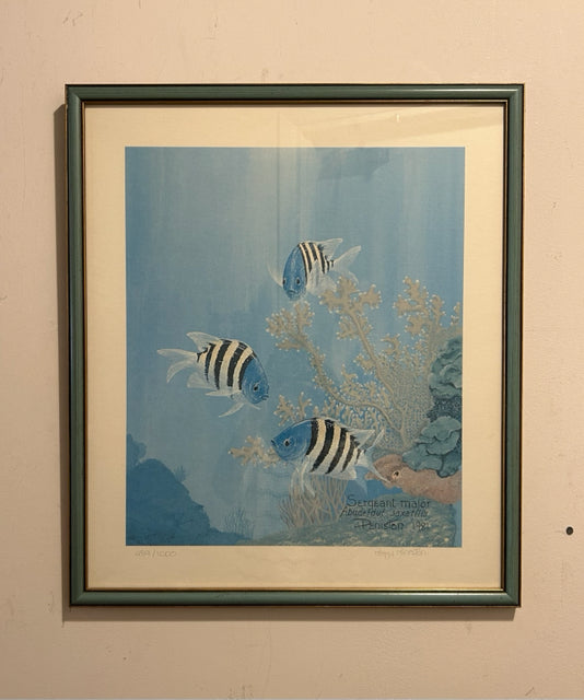 Framed Print "Sergeant Major" by Peggy Peniston, signed & numbered