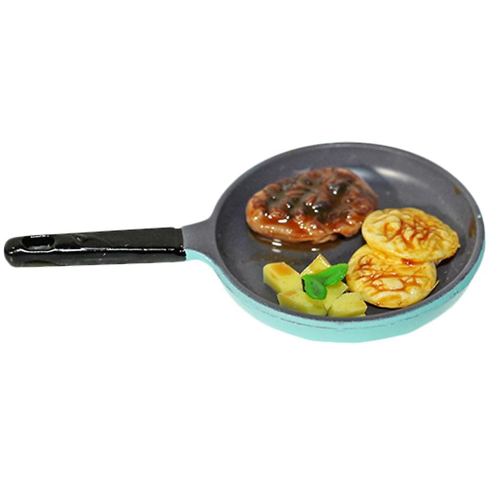 Lifelike Food Realistic Simulation Food Pan Model Play Kitchen Fake Food Toy Fo