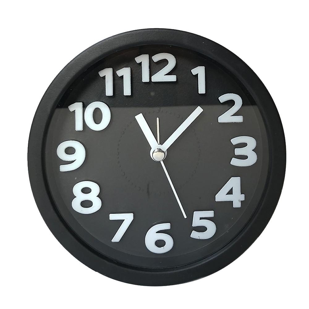 Silent Analog Alarm Clock Non-ticking Battery-powered Round Alarm Clock