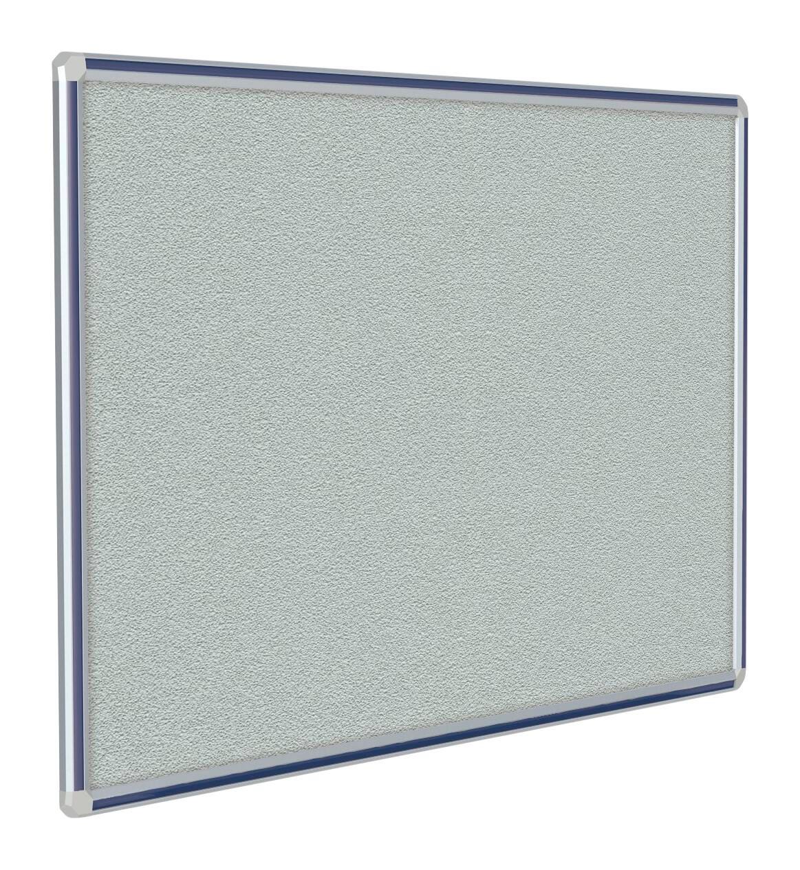BULLETIN BOARD - GHENT - DECOAURORA VINYL BULLETIN BOARD - SATIN ALUMINUM FRAME - 4 H X 4 W FT - NAVY BLUE COLOR